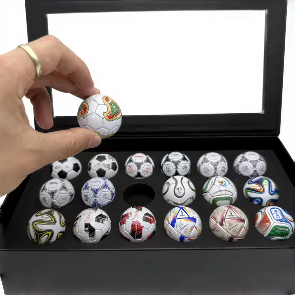 🏆 56 Years of Glory: Set of Handmade Mini Soccer Balls! (1970–2026)⚽️