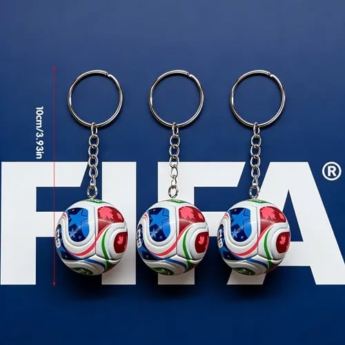 🏆 2026 World Cup Keychain: Limited Edition Trophy & Soccer Ball Fan Gift! 🇨🇦🇲🇽🇺🇸