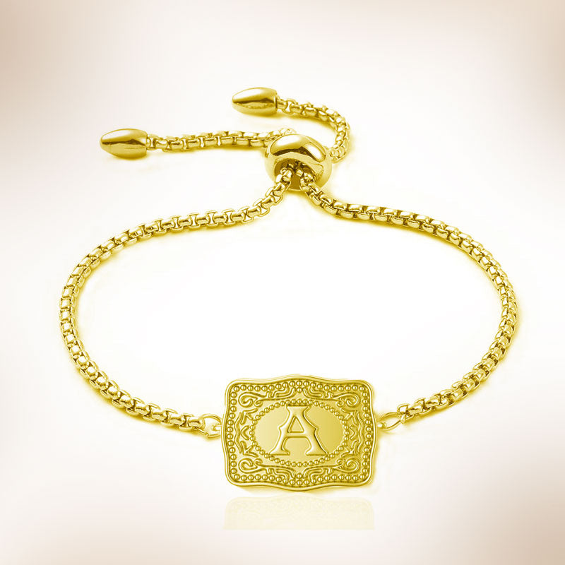 🤠Western cowboy style + Letter bracelet🔠