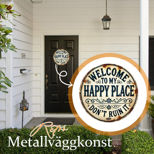 🚪 “This Is My Happy Place” – the door sign that sets the tone the moment you walk in! 💖