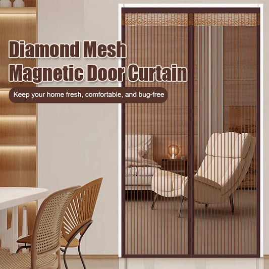 🚪 Step through, it snaps shut – magnetic screen door installs in 5 minutes! ⏱️🧲