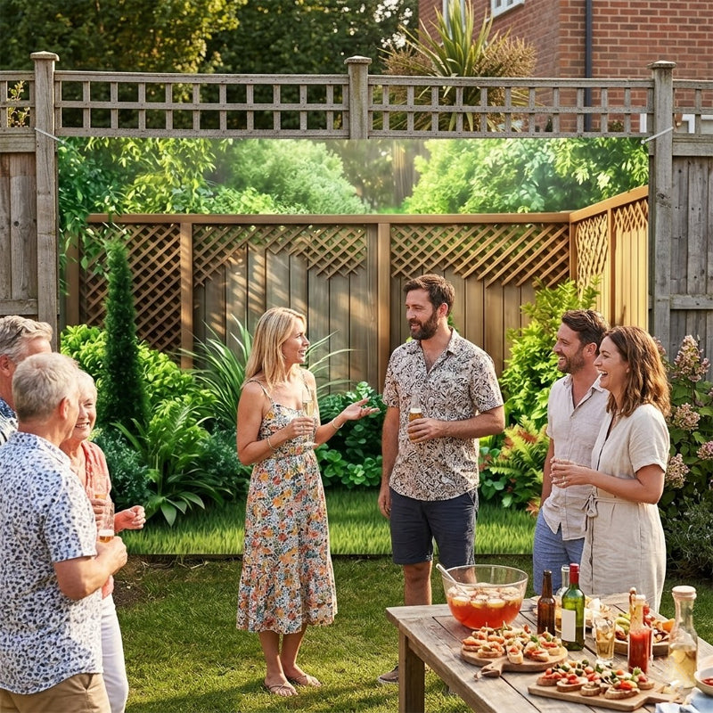 🌲 Turn your backyard into an enchanted forest – one banner, endless beauty! ✨🌸
