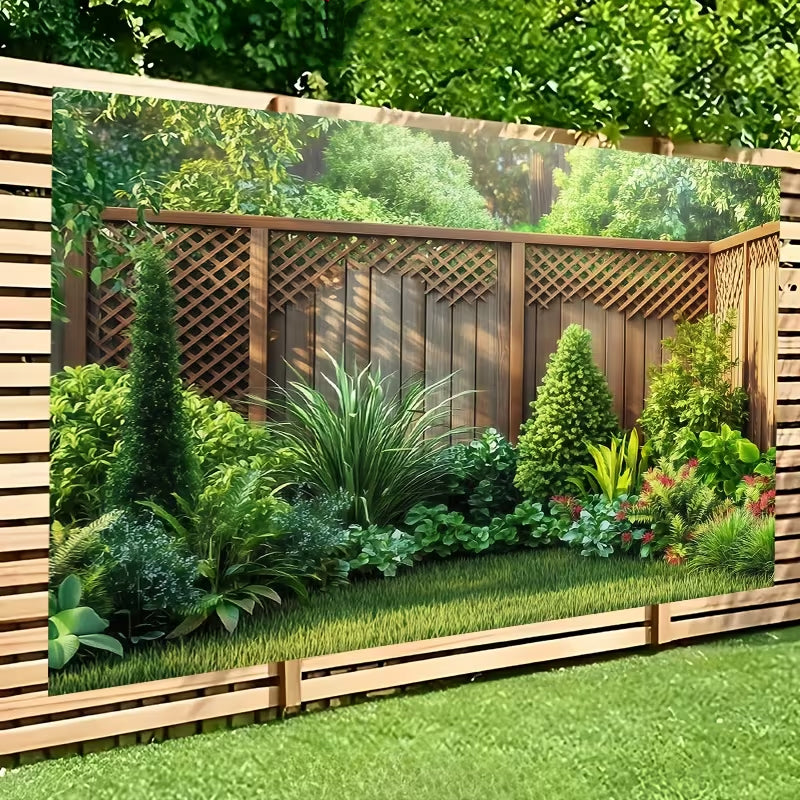 🌲 Turn your backyard into an enchanted forest – one banner, endless beauty! ✨🌸