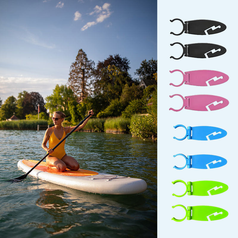 🧘‍♀️ Hands-Free SUP Paddle Holder: Secure Deck Track Clip! 🚣