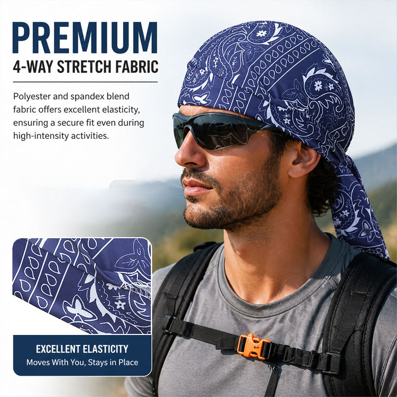 🏴‍☠️ Elastic pirate hat for outdoor sports – fits any head, survives any adventure! and free shipping⚡