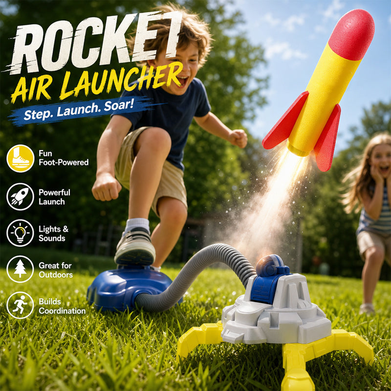 Light Up the Night Sky with Stomp-Powered Rockets! 🚀✨🌙