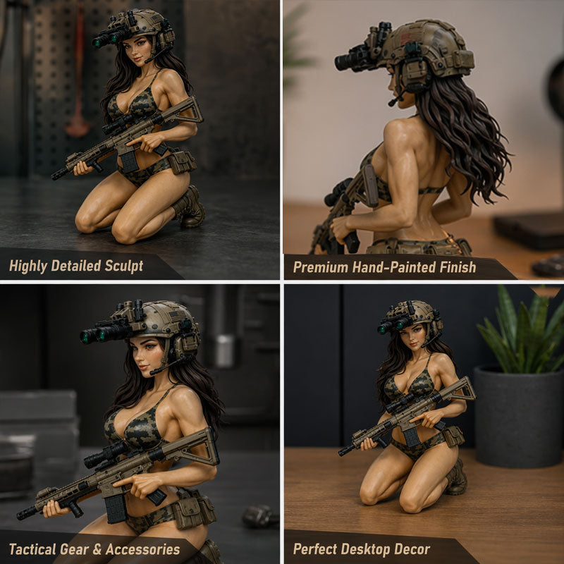 🎯 Tactical Beauty Desktop Collectible Figure! 🔥