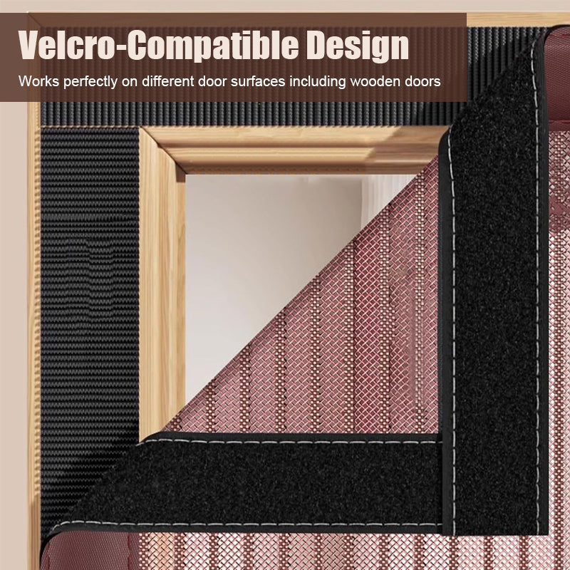 🚪 Step through, it snaps shut – magnetic screen door installs in 5 minutes! ⏱️🧲