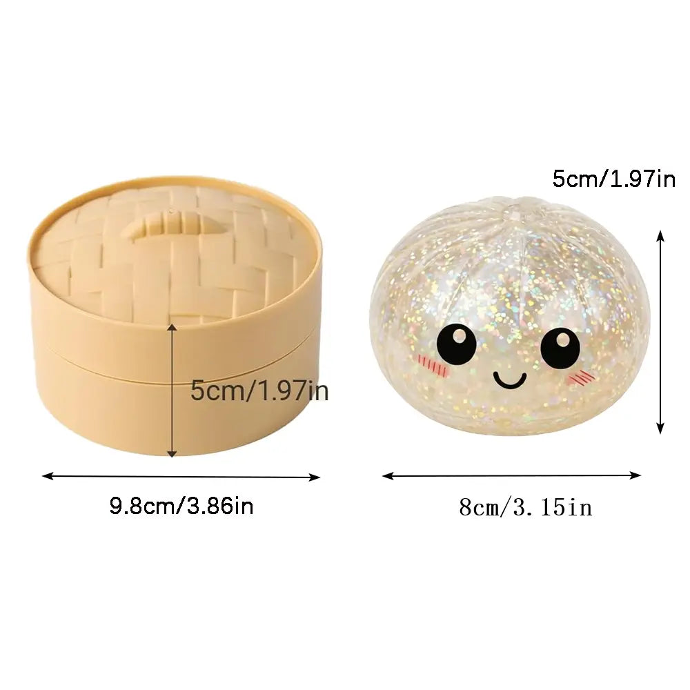 🥟Squeeze Your Stress Away with Glittery Cuteness! ✨💖