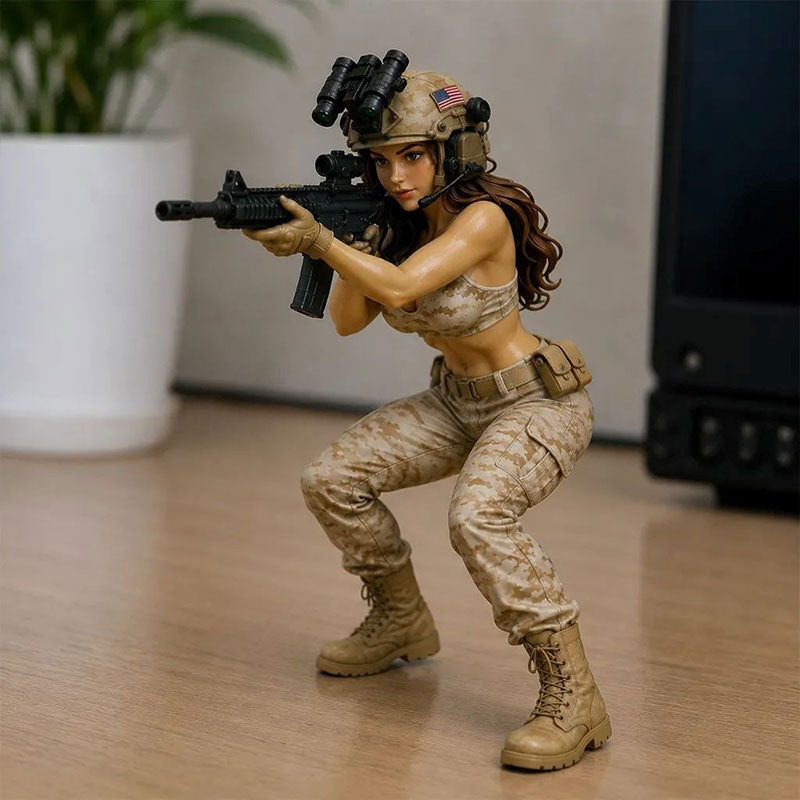 🎯 Tactical Beauty Desktop Collectible Figure! 🔥