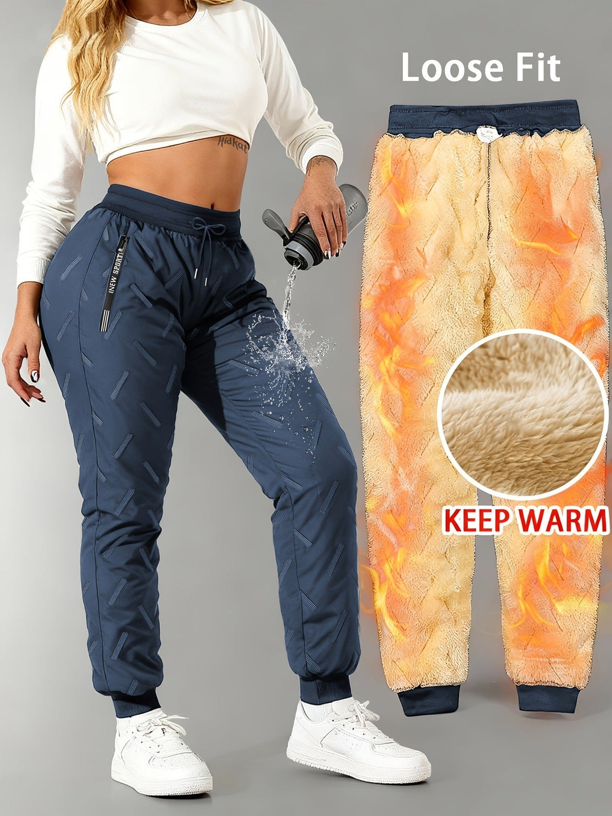 ⏳LAST DAY 50% OFF!! ✨Unisex Super Soft & Warm Fleece-Lined Waterproof Trousers