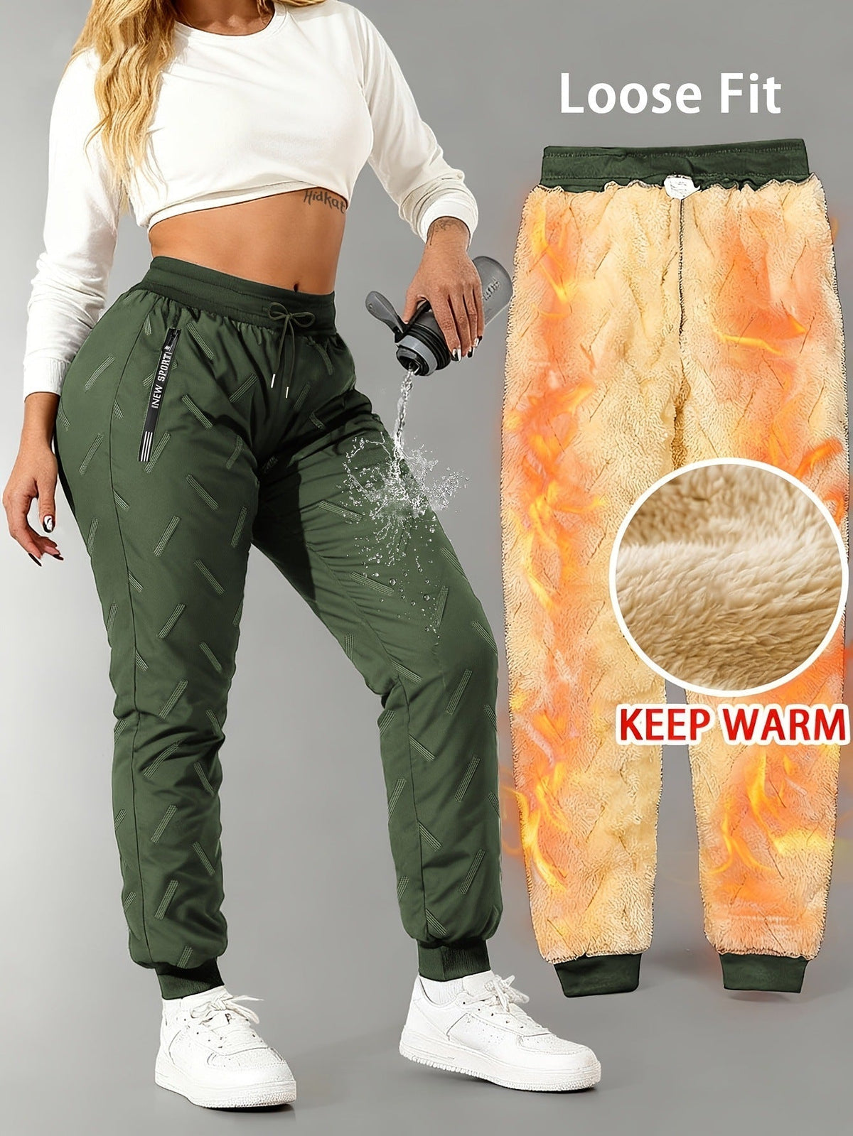 ⏳LAST DAY 50% OFF!! ✨Unisex Super Soft & Warm Fleece-Lined Waterproof Trousers