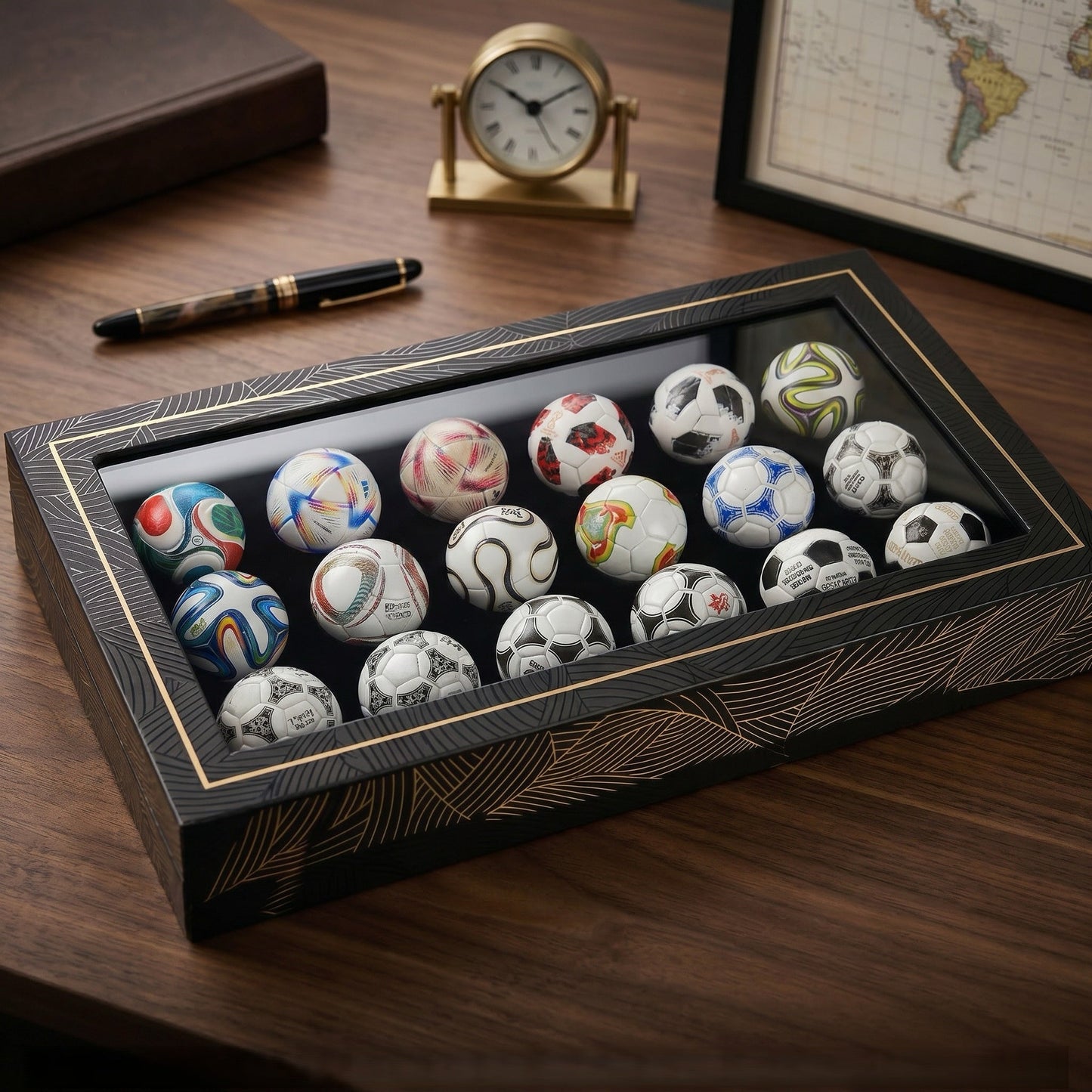 🏆 56 Years of Glory: Set of Handmade Mini Soccer Balls! (1970–2026)⚽️